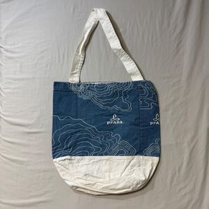 Prana Canvas Tote Fair Trade Farmers Market Bag Minimalist Reusable Boho Natural